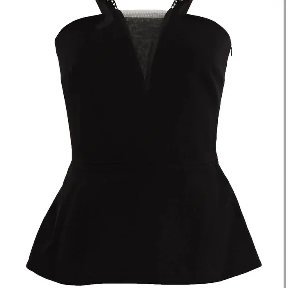 SAFIYAA NWT Crystal embellished peplum top $1250